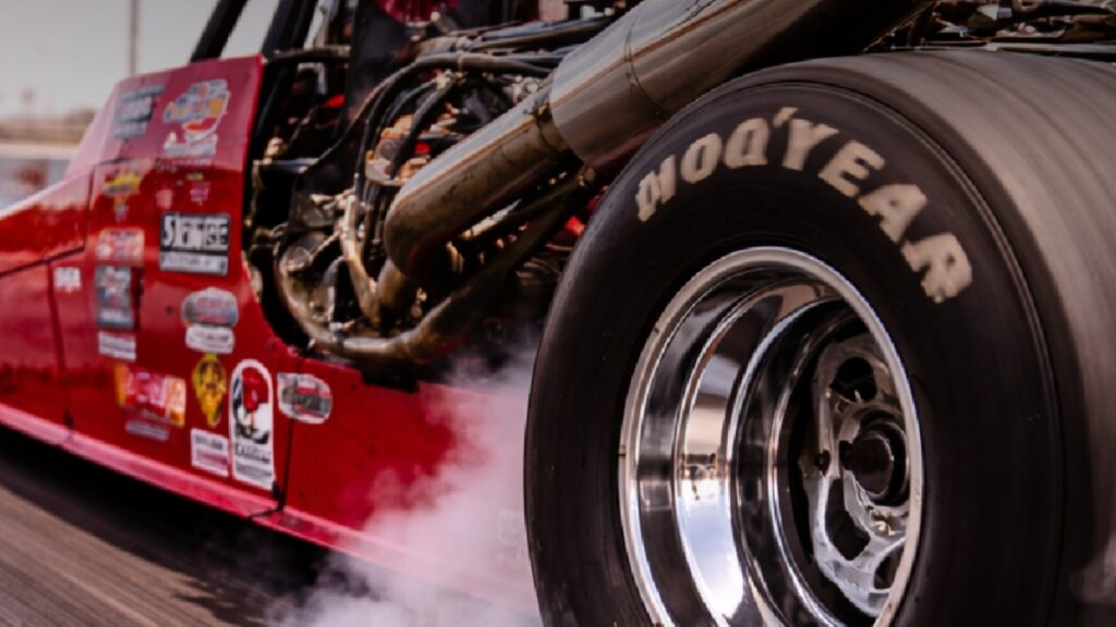 SABAT drag racing car at Tarlton International Raceway