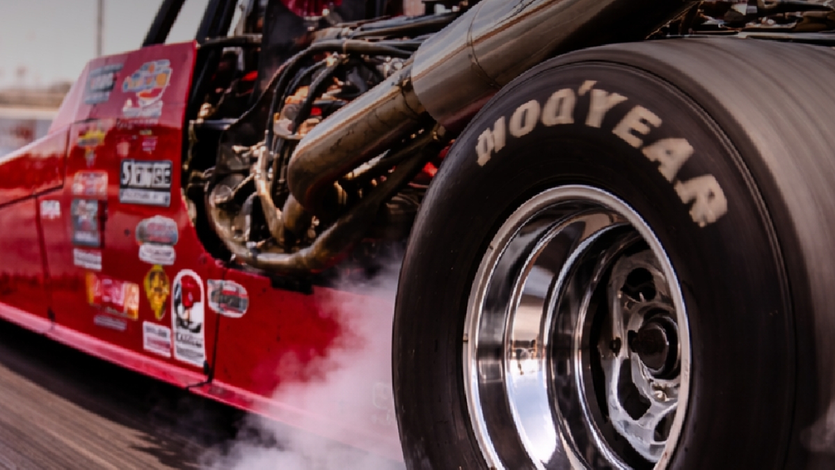 SABAT drag racing car at Tarlton International Raceway