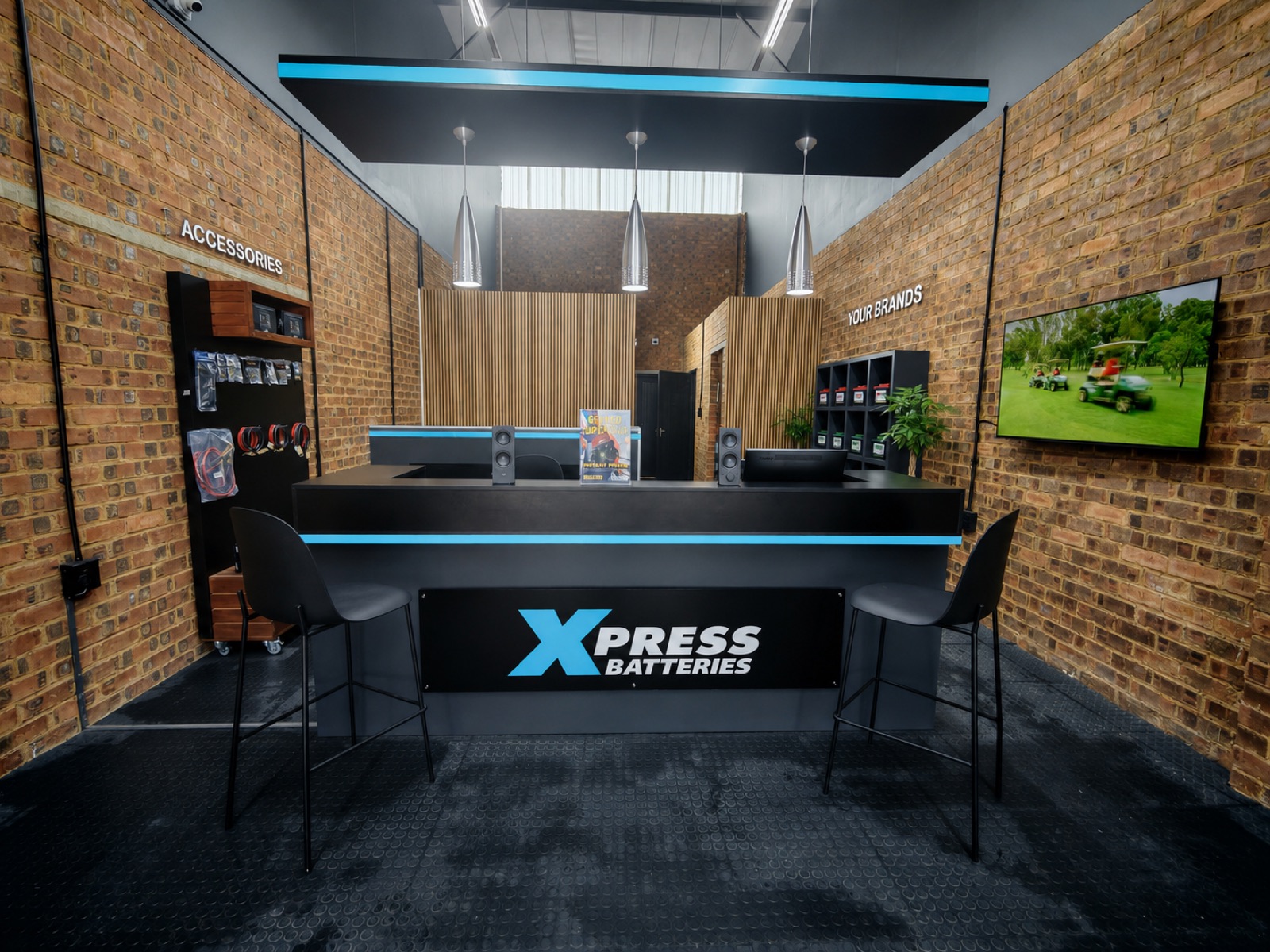 Inside an Xpress Batteries store