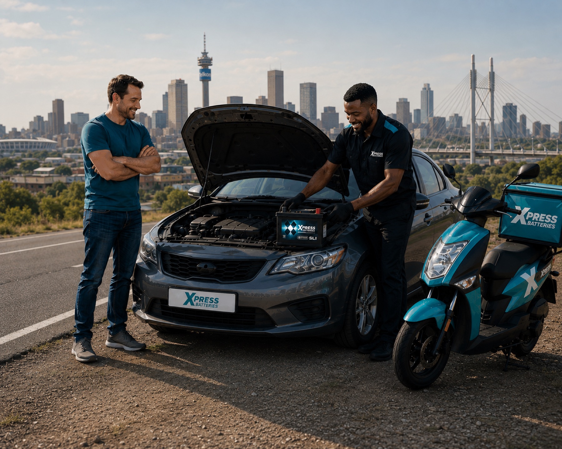 Xpress Batteries Battery on Call mobile roadside fitment service